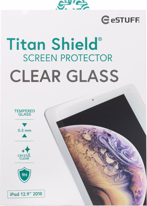Immagine prodotto eSTUFF Vetro trasparente TitanShield (1 Pezzo/i, iPad Pro 12.9 2018 (3. Gen))