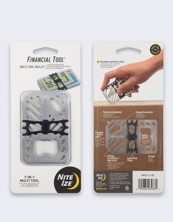 Image du produit Nite Ize Finanzielle Edelstahl-Multifunktions-Geldbörse