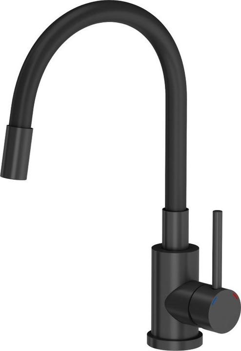Steiner Küchenarmatur Quadron Maggie 3323503BLM, schwarz matt