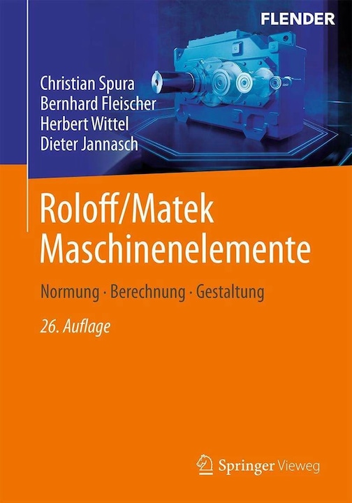 Actual product image Roloff/Matek Maschinenelemente (German, Dieter Jannasch, Christian Spura, Bernhard Fleischer, Herbert Wittel, 2023)