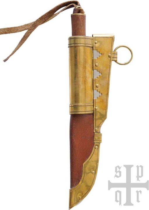 Produktbild Battle Merchant Kleines Wikinger-Messer aus Gotland Damaststahl