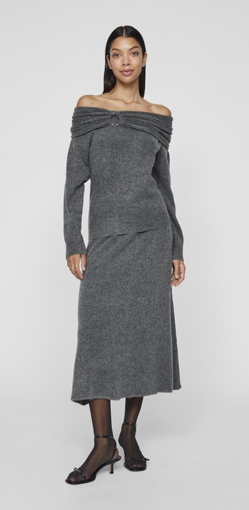 Actual product image Vila Off-the-shoulder knitted jumper (M)