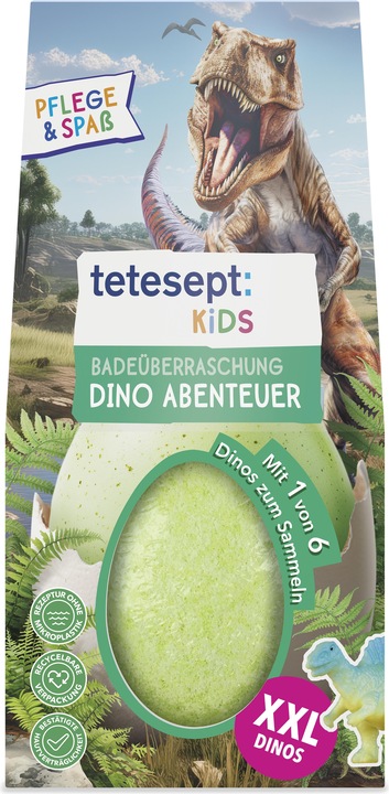 Tetesept Kids Badeüberraschung Dino Abenteuer (188 ml, Badesalz)