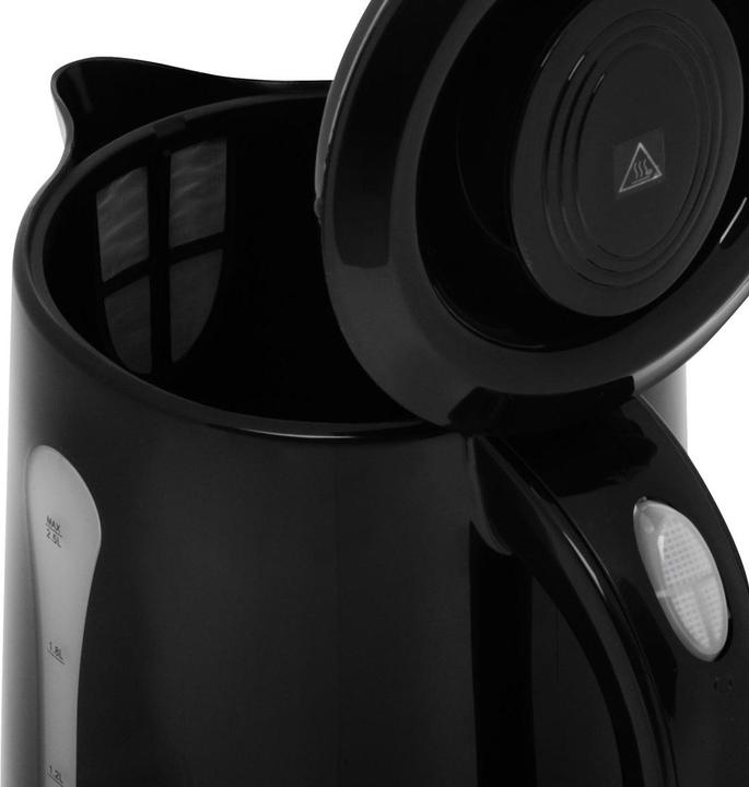 Actual product image Adler Teapot Kettle | AD 1244 | Electric | 1850 W | 2.5 L | Plastic | 360° rotational base | Black (2.50 l)