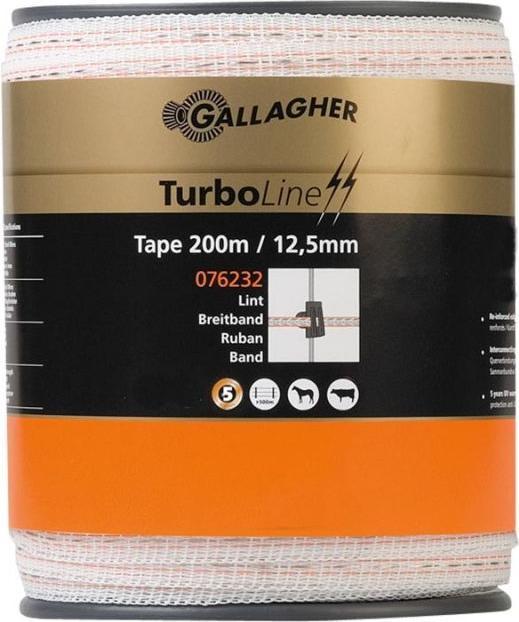 Produktbild Gallagher Kunststoffband weiss orange 10 mm x 200 m (10 mm)