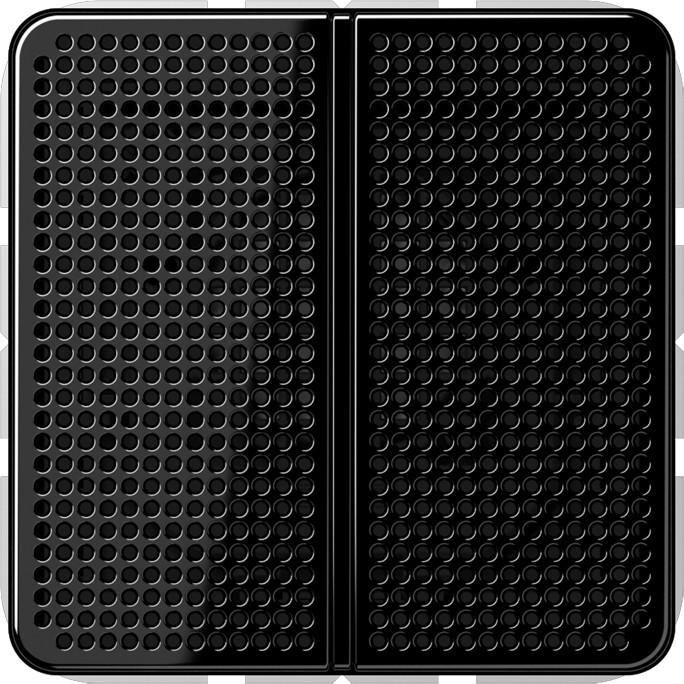 JUNG JG LSMCD4SW Lautsprechermodul CD500 (1 Stk.), Einbaulautsprecher, Schwarz