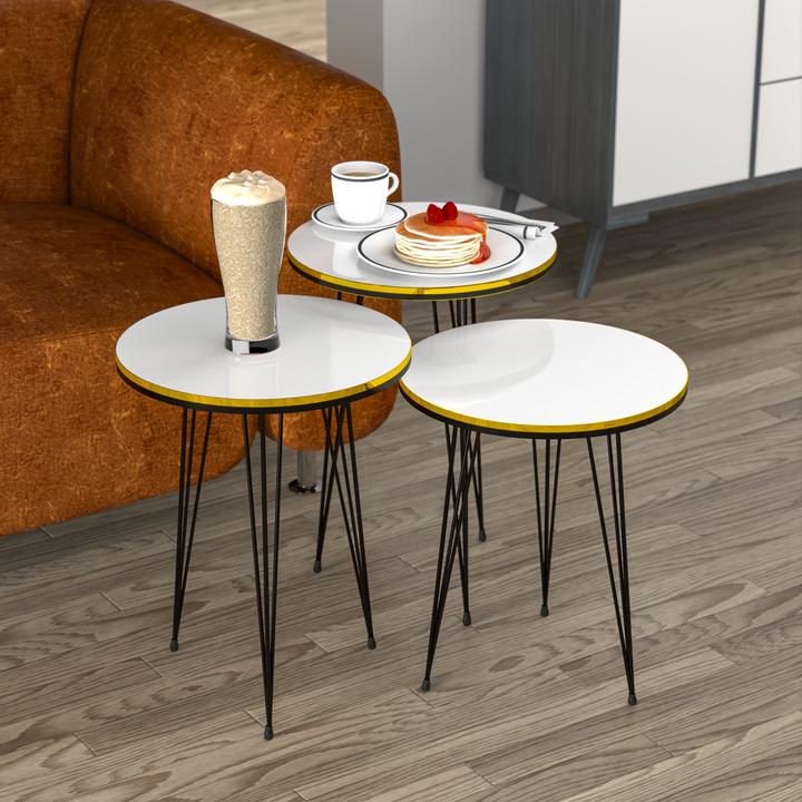 Image du produit En.Casa Ry Set de 3 (34 x 34 x 55 cm)