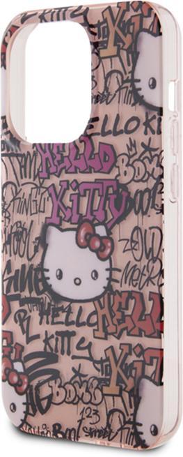 Produktbild Hello Kitty HKHCP14LHDGPTP iPhone 14 Pro 6.1" różowy/pink hardcase IML Tags Graffiti (Apple iPhone 14 Pro)