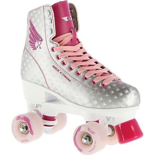Nils, Rollschuhe, NQ14198 SILBER-PINK GRÖSSE M. 41 EXTREME ROLLSCHUHE (41), Silber