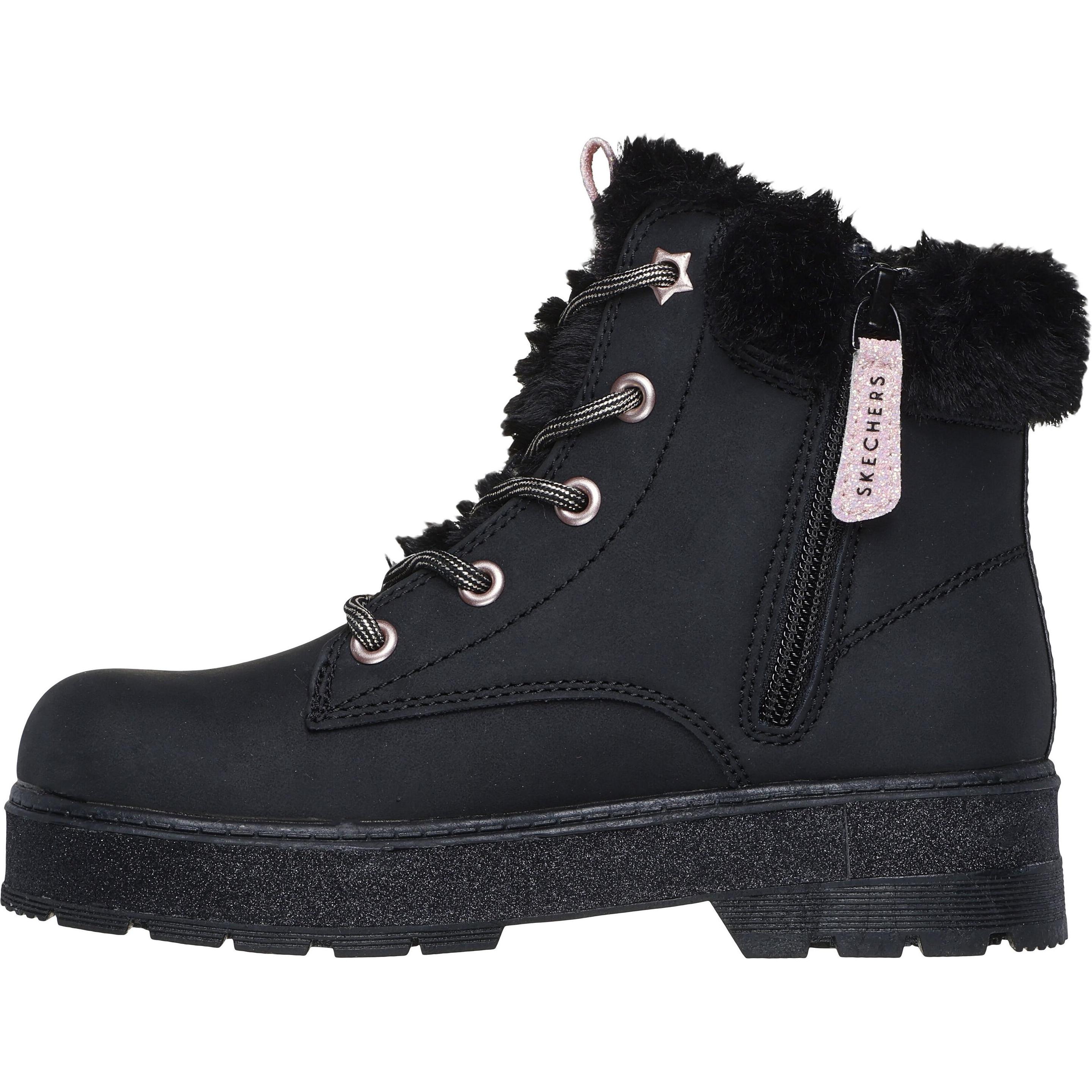 Skechers, Damen, Boots + Stiefel, winterstiefel für mädchen street glitz, Schwarz, (29)