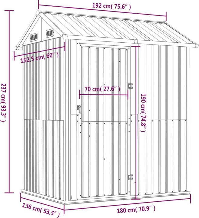 Produktbild vidaXL Gartenhaus