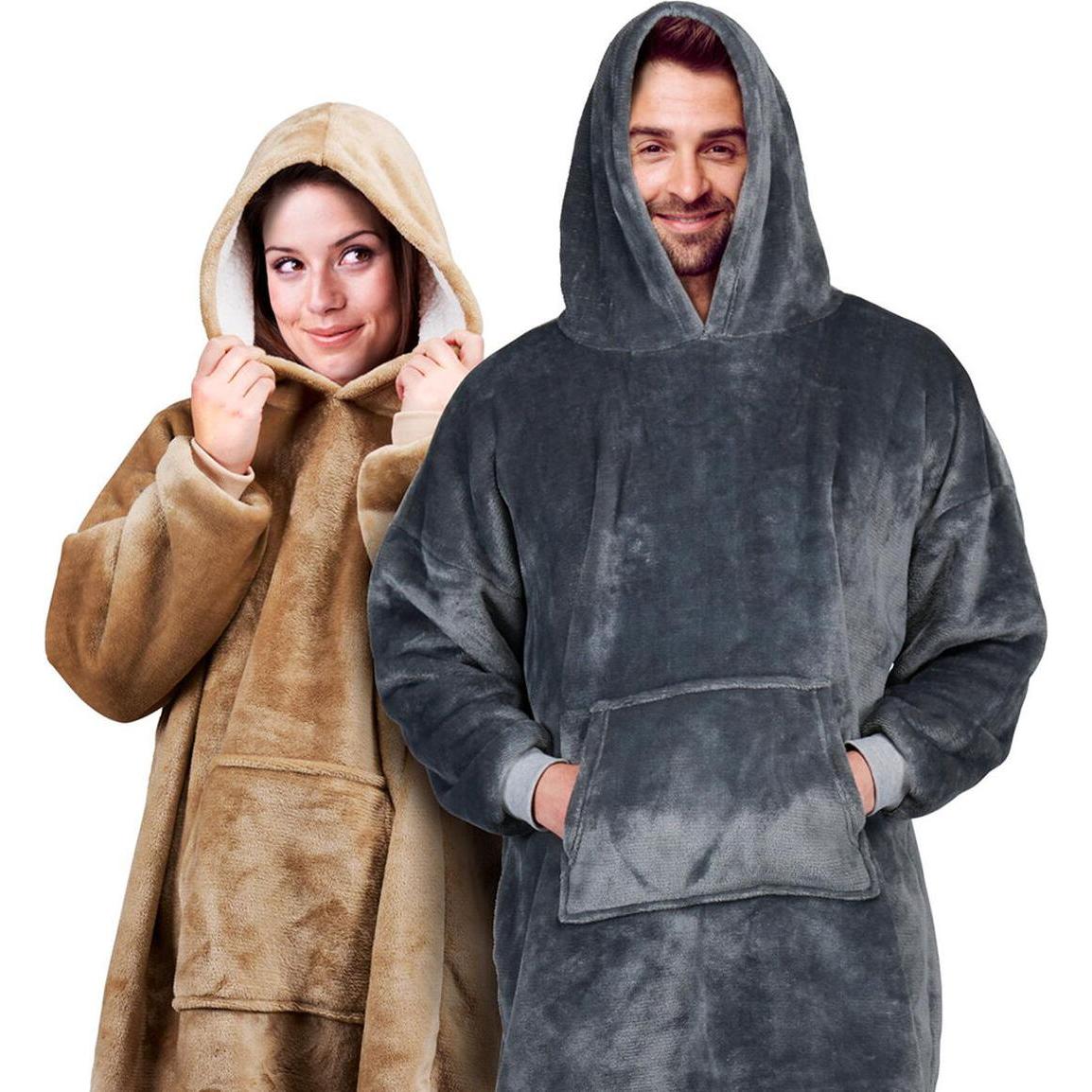 Thumbnail - Eddy, Decke, Wearable Hoodie blanket (122 x 160 cm)