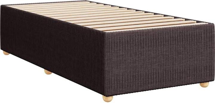 Produktbild VidaXL Boxspringbett Polsterbett Bett mit Matratze Dunkelbraun 80x200cm Stoff (80 x 200 cm)