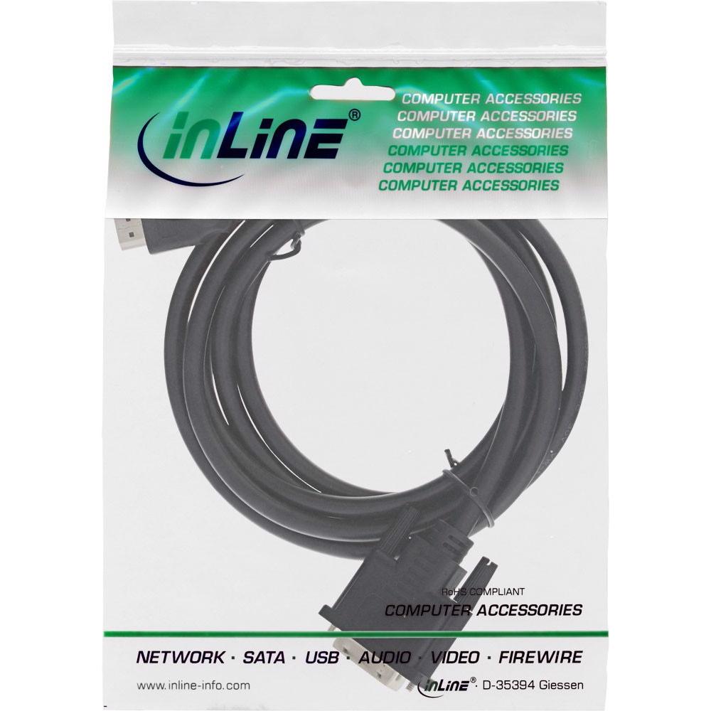 Thumbnail - InLine HDMI (Typ A) — DVI (2 m, HDMI), Video Kabel