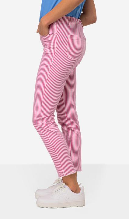 Actual product image Laurasøn 3/4-Streifenhose, Jeggings, 4-Pocket, Elastikbund, mit recycelten Materialien (44)