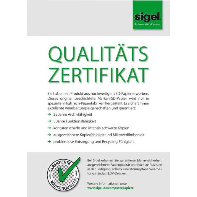 Sigel, Kopierpapier, DIN-Computerpapier (70 g/m², 600 x, A4)