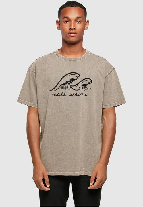 Actual product image Merchcode Summer - Make waves Acid Washed Oversize Tee - 113039 (L)