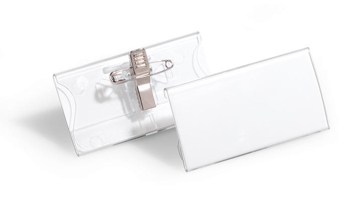 Image du produit Durable Plaques nominatives en acrylique avec clip combiné