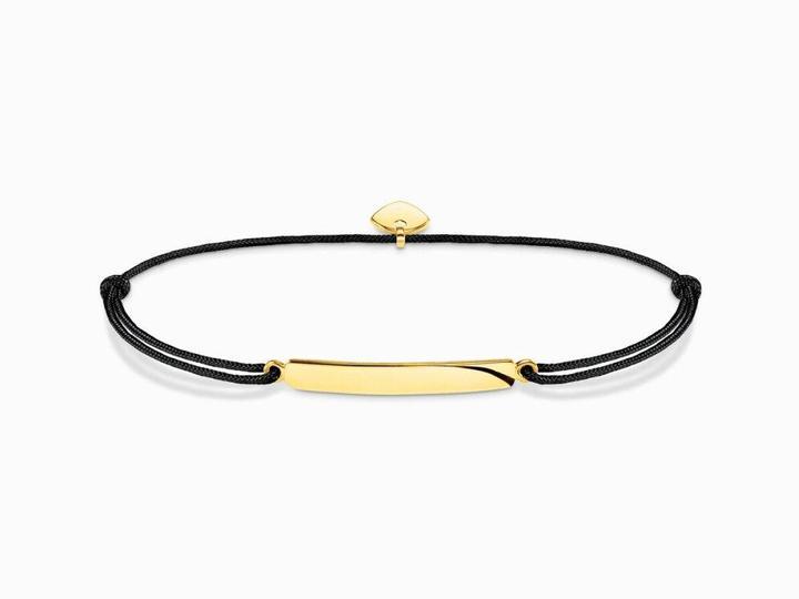 Produktbild Thomas Sabo Little Secret Klassisch Armband Gold (27 cm, Silber 925, Nylon)