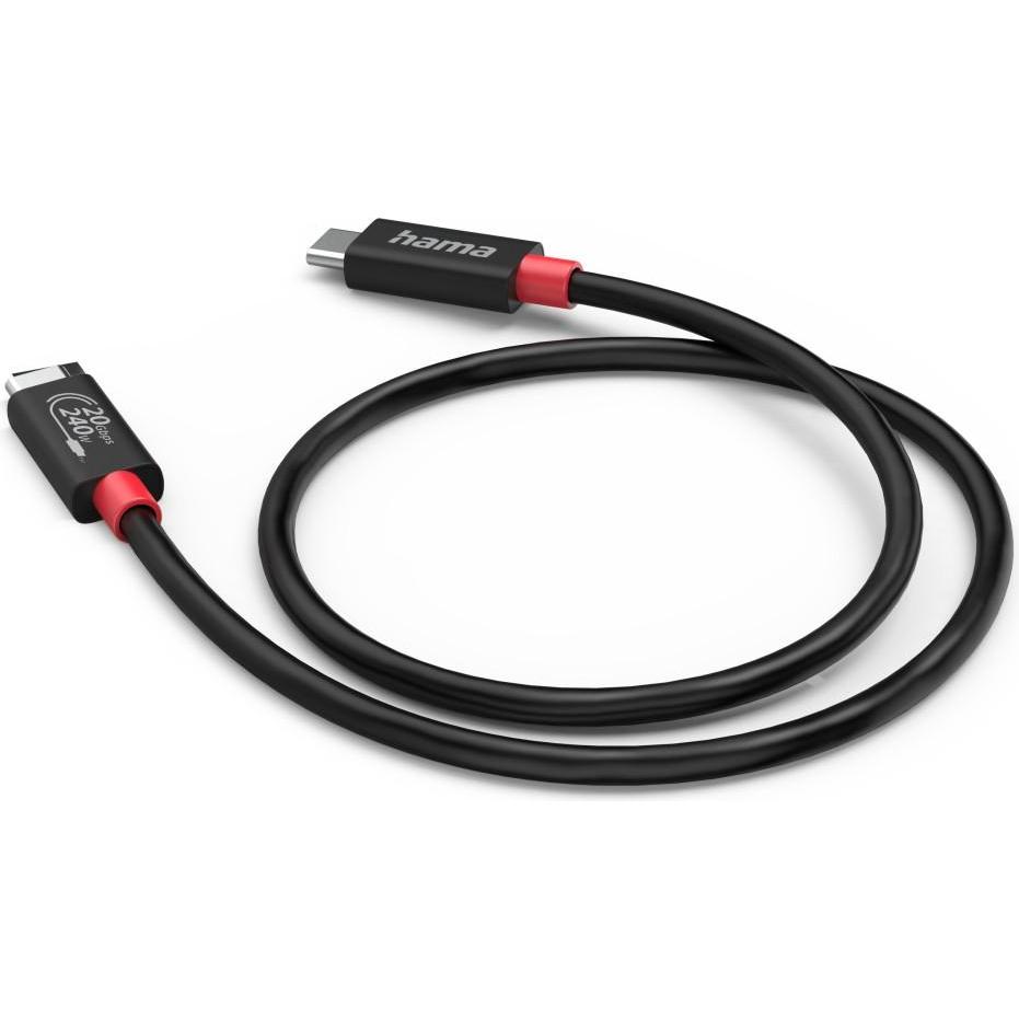 Thumbnail - Hama USB-C-Kabel, E-Marker, USB4 Gen2, 20 Gbit/s, 5 A, 240 W, 2,00 m (2 m, USB 4.0), USB Kabel