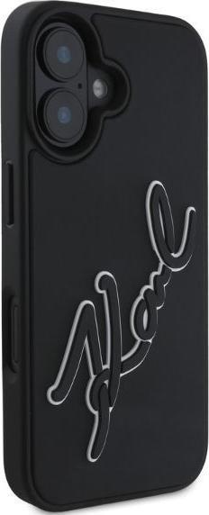 Produktbild Karl Lagerfeld KLHCP16S3DRKSDLK iPhone 16 6.1" czarny/black hardcase 3D Rubber Signature (Apple iPhone 16)