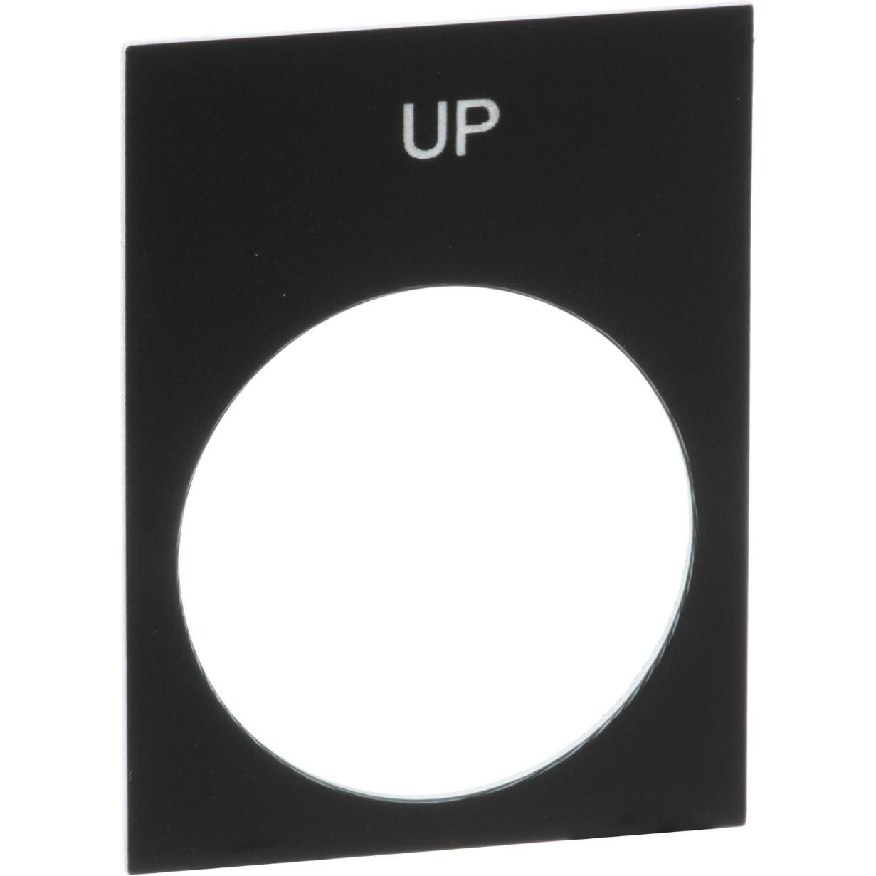 Schneider Electric Push Button Nameplate:  UP ZA2 and ZB2, Taster + Schalter, Schwarz