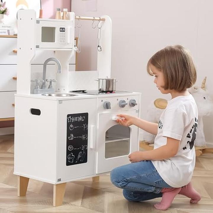 Actual product image Viga Toys wooden play kitchen - white