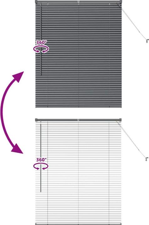 Produktbild vidaXL Balkenjalousien (130 x 105 cm)