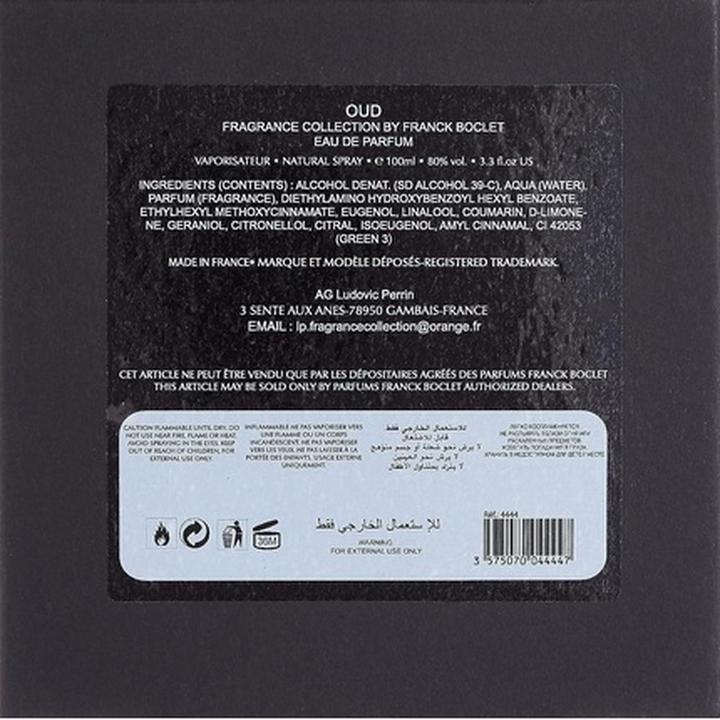 Produktbild Franck Boclet Oud by (Eau de Parfum, 100 ml)