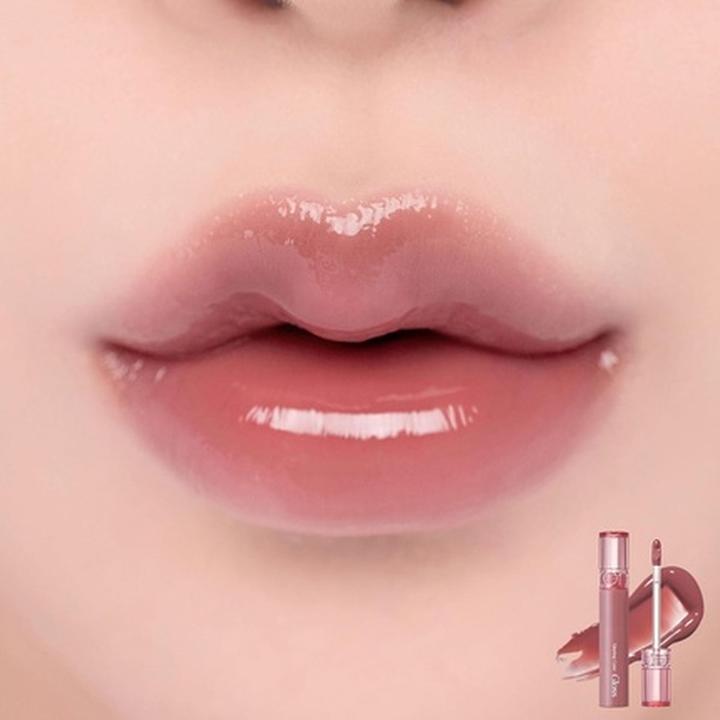Actual product image Rom&Nd Glasting Color Gloss 03 Rose Finch Plumping and Juicy Glow Finish (Rose Finch)