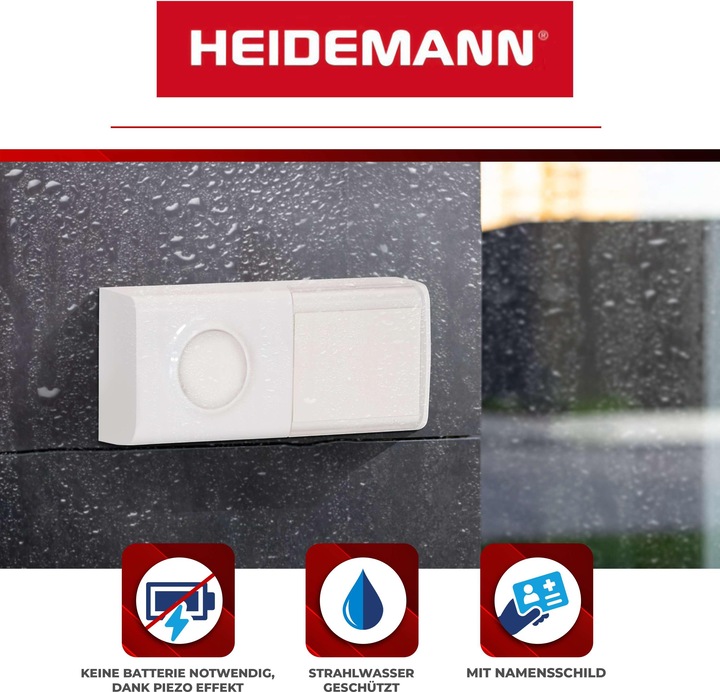 Produktbild Heidemann Funkgong Set Piezo I (Kabellos)