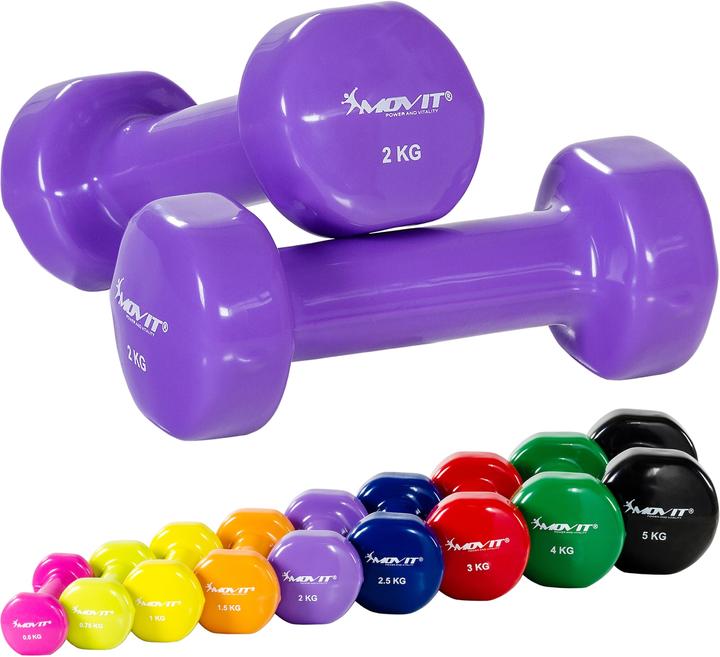 Image du produit Movit Profi Vinyl Hanteln 2er Set (2 x 2 kg)