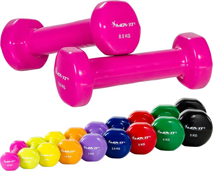 Image du produit Movit Profi Vinyl Hanteln 2er Set (2 x 0,5 kg)