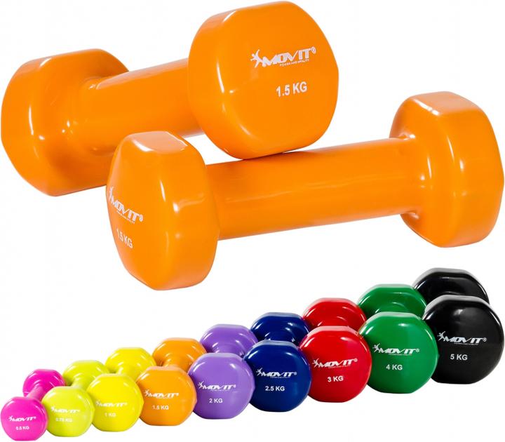 Image du produit Movit Profi Vinyl Hanteln 2er Set (2 x 1,5 kg)