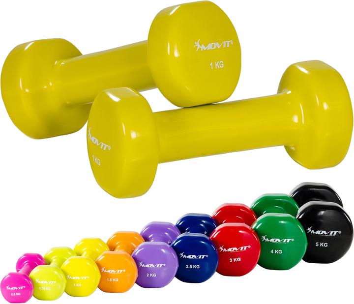 Image du produit Movit Profi Vinyl Hanteln 2er Set (2 x 1 kg)