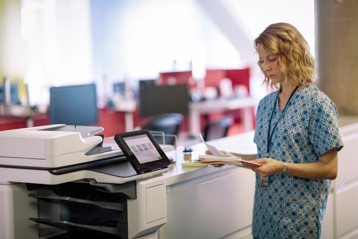 Actual product image HP Color LaserJet Enterprise Flow M681z Laser DPI per minute (Laser, Colour)