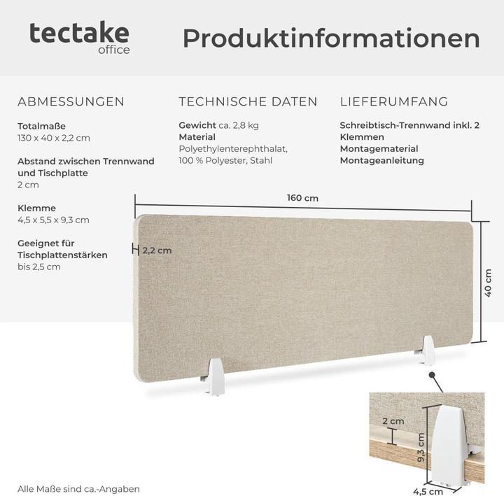Produktbild tectake Noisy (160 x 40 cm)