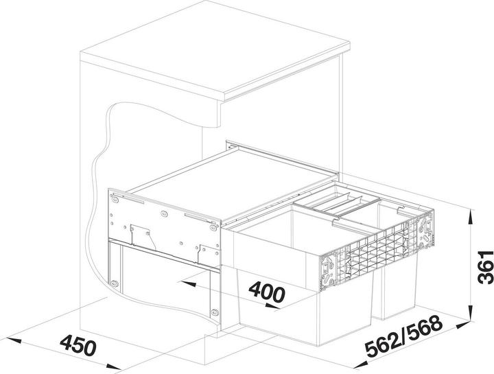 Actual product image Blanco Select II XL 60/3 (46 l)