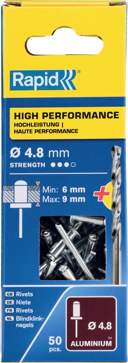 Produktbild Rapid Universal Blindniete Ø 4,8 x 12 mm