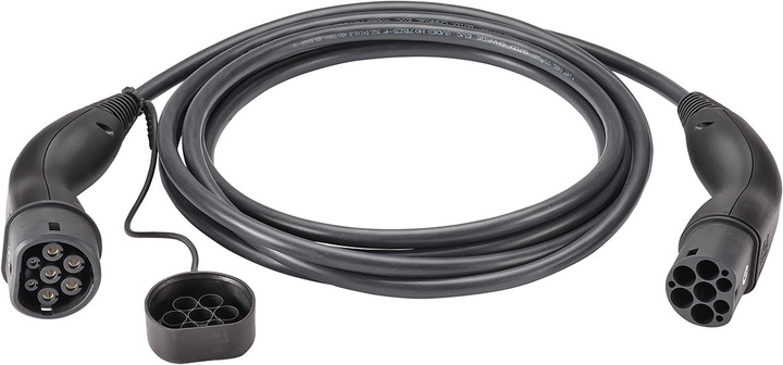 Actual product image Lapp Mobility Standard charging cable Gen II smooth, type 2, 32A, 3-phase, 5m, black (Type 2, 22 kW, 32 A, 5 m)