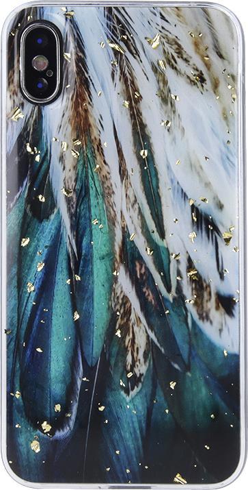 Produktbild OEM Gold Glam Hülle für Samsung Galaxy A35 5G Federn (Samsung Galaxy A35)