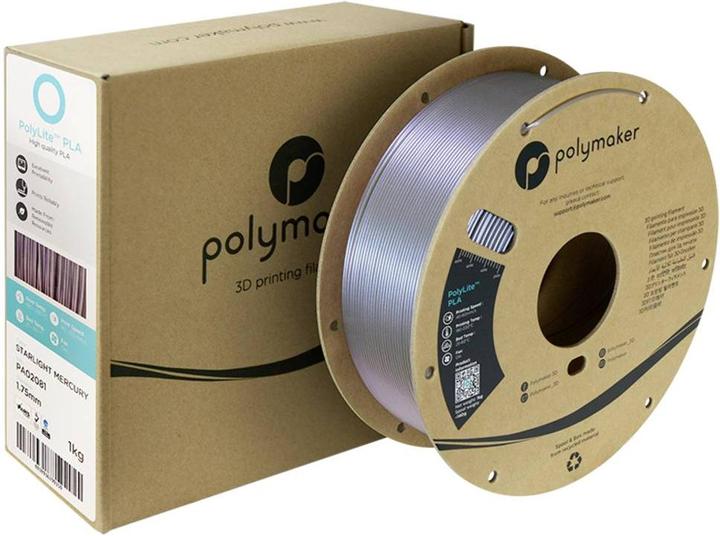 Actual product image Polymaker PolyLite PLA Starlight (PLA, 1.75 mm, 1000 g, Multicoloured)