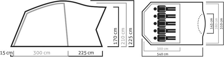 Produktbild Salewa Alpine Lodge V (Kuppelzelt, 9.30 kg, 5 Personen)