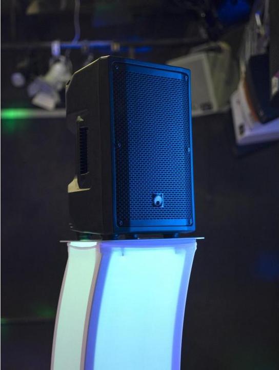 Actual product image Eurolite 2x Stage Stand 150cm curved incl. cover and bag, white