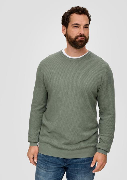 Produktbild s.Oliver Strickpullover Pullover aus Baumwolle (XXL)