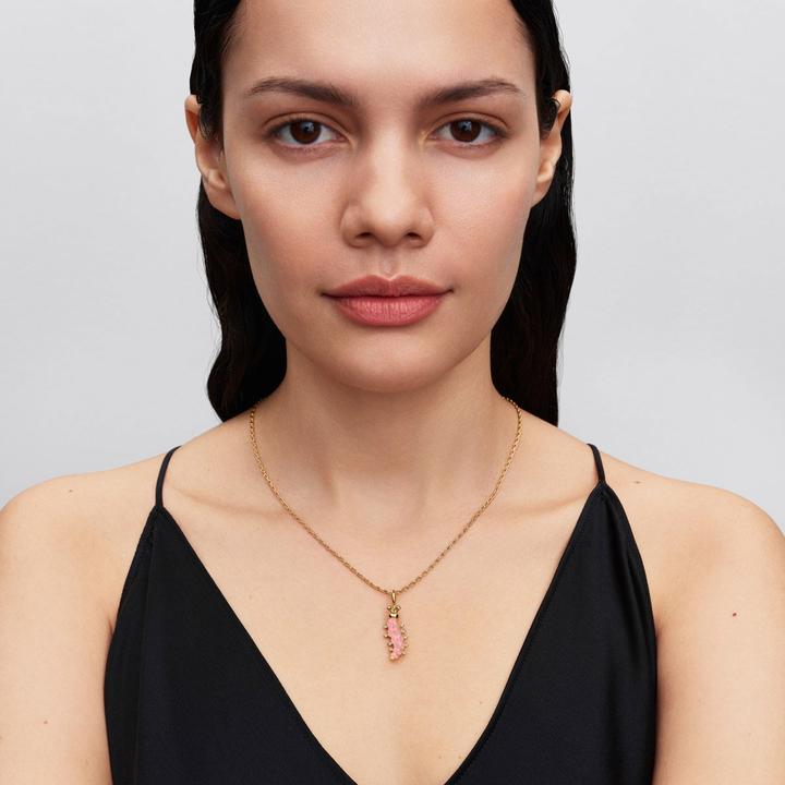 Image du produit Pandora Rosafarbene Raupe Charm (Métal)