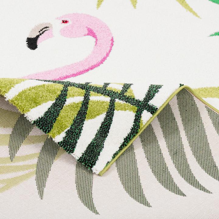 Produktbild Pergamon Designer Teppich Faro Tropical Flamingo (80 x 150 cm)