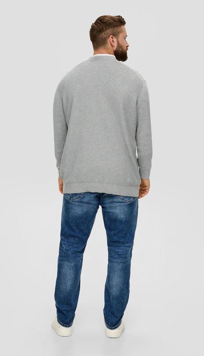 Immagine prodotto s.Oliver Strickpullover Strickpullover mit Waffelpiqué-Muster (5XL)