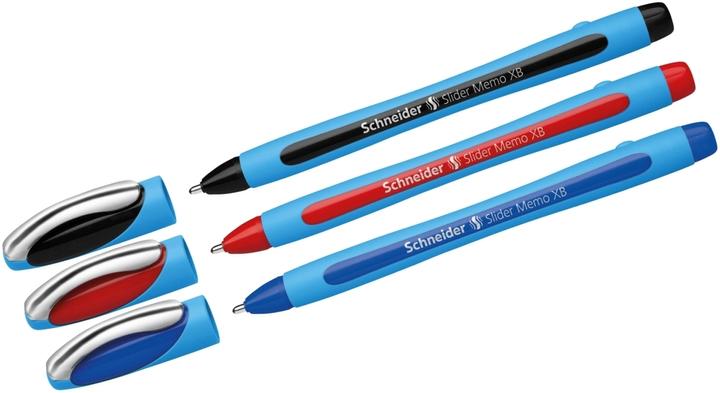Produktbild Edding Schneider Kugelschreiber Slider Memo 3erSet (Mehrfarbig, 3x)