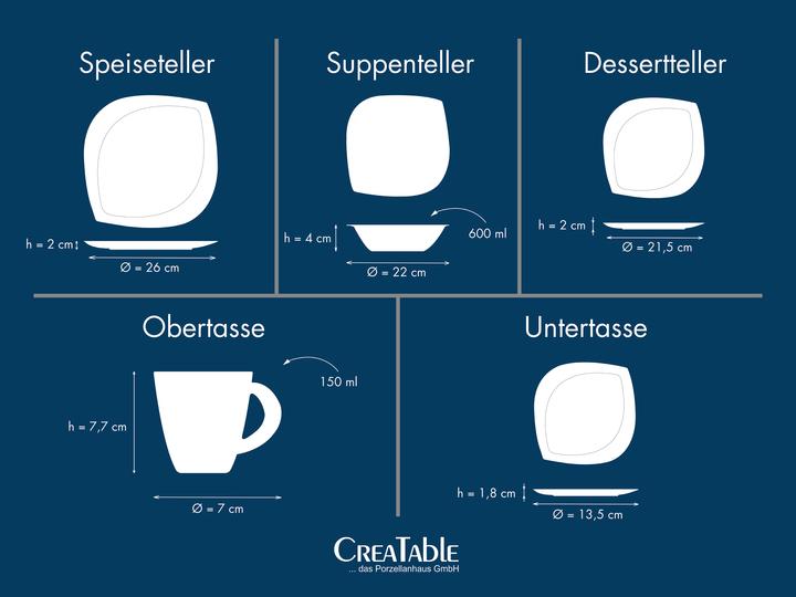 Produktbild CreaTable Melbourne (6 Stk.)